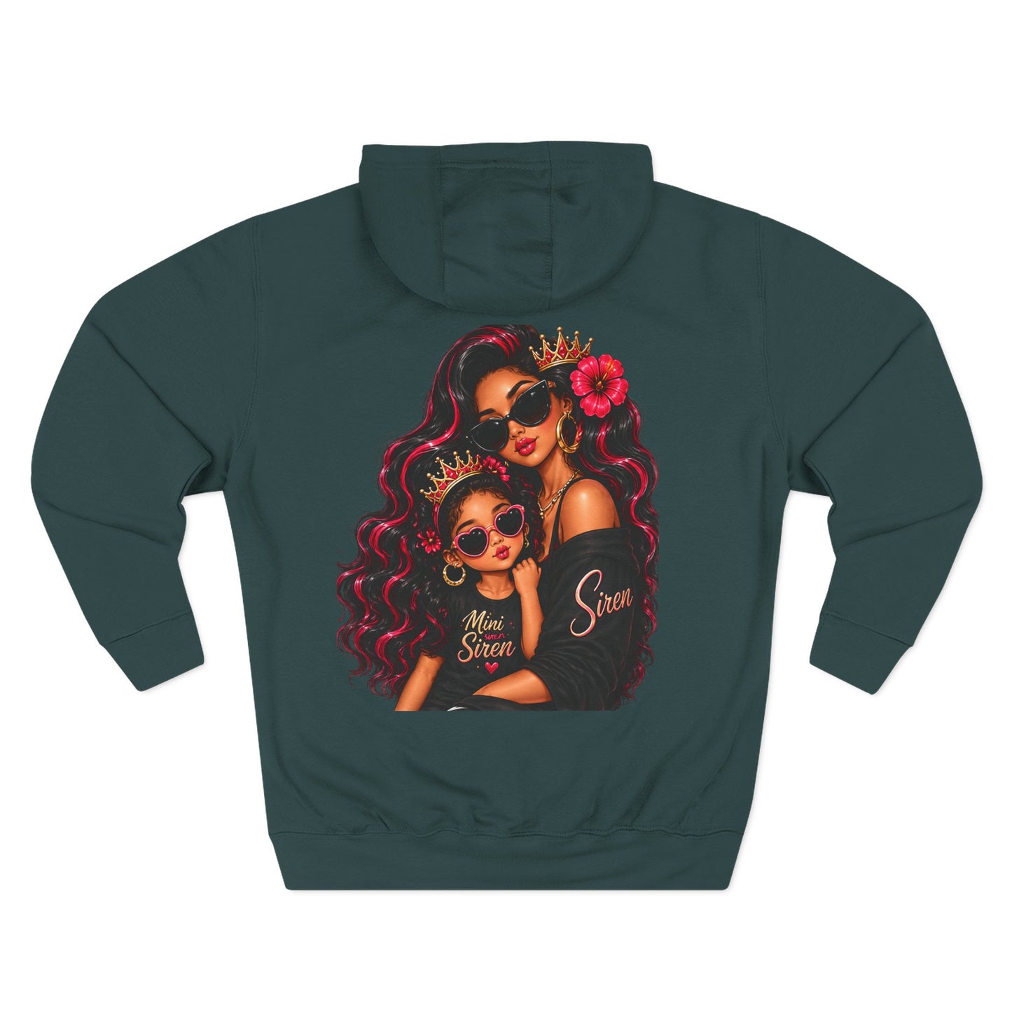 Mom and Mini Sirens Hoodie — Matching Mother-Daughter Graphic Pullover