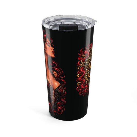 20oz Stainless Tumbler with Fiery S&SCo. logo Design