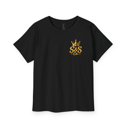 Kids 'Little Legend' Lion Tee – Crowned King Graphic Youth Shirt