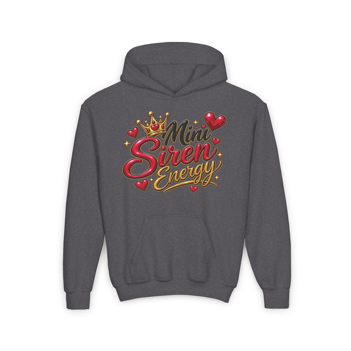 Youth Hoodie — "Mini Siren Energy" Graphic Pullover (Momma’s Mini Sirens)