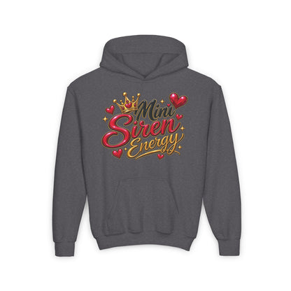 Youth Hoodie — "Mini Siren Energy" Graphic Pullover (Momma’s Mini Sirens)