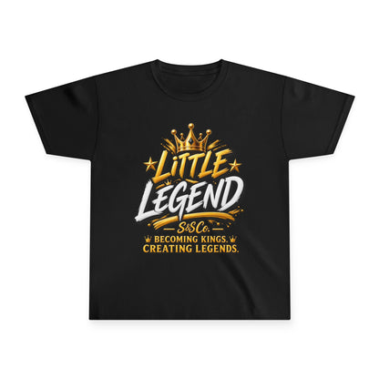 Youth Tee — “Little Legend” Crown Baseball Design (Becoming Kings, Creating Legends)