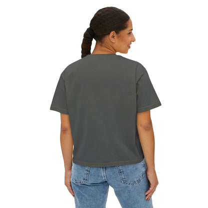 Boxy Tee — "Don't Forget: Social Call" Lip and Joint Graphic Cropped Shirt