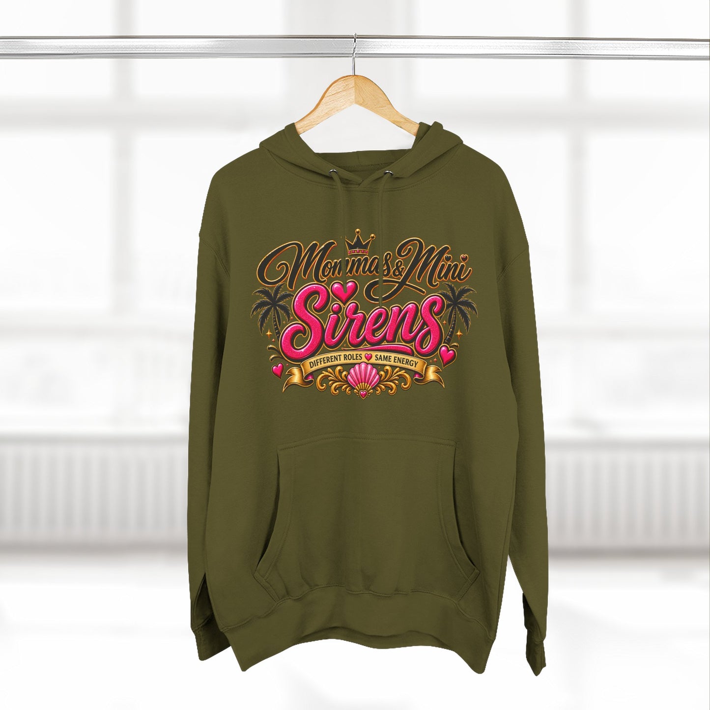 Mom and Mini Sirens Hoodie — Matching Mother-Daughter Graphic Pullover