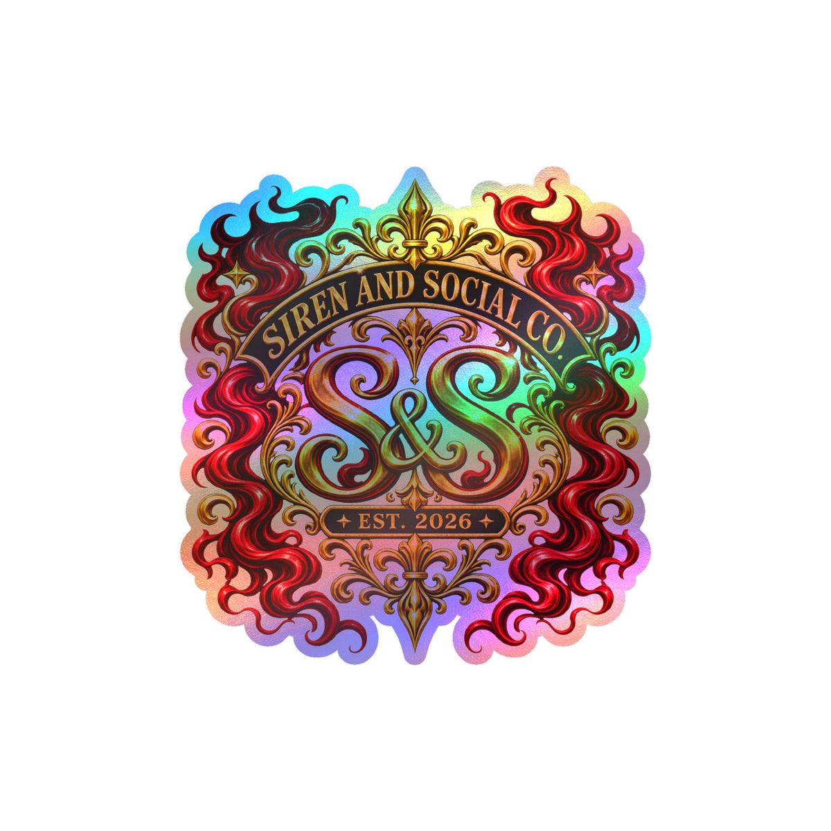 Siren and Social Co Logo Kiss-Cut Vinyl Decals