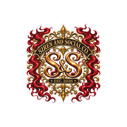 Siren and Social Co Logo Kiss-Cut Vinyl Decals