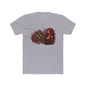 Gothic Siren Graphic Tee — Red Rose Woman Crest T‑Shirt