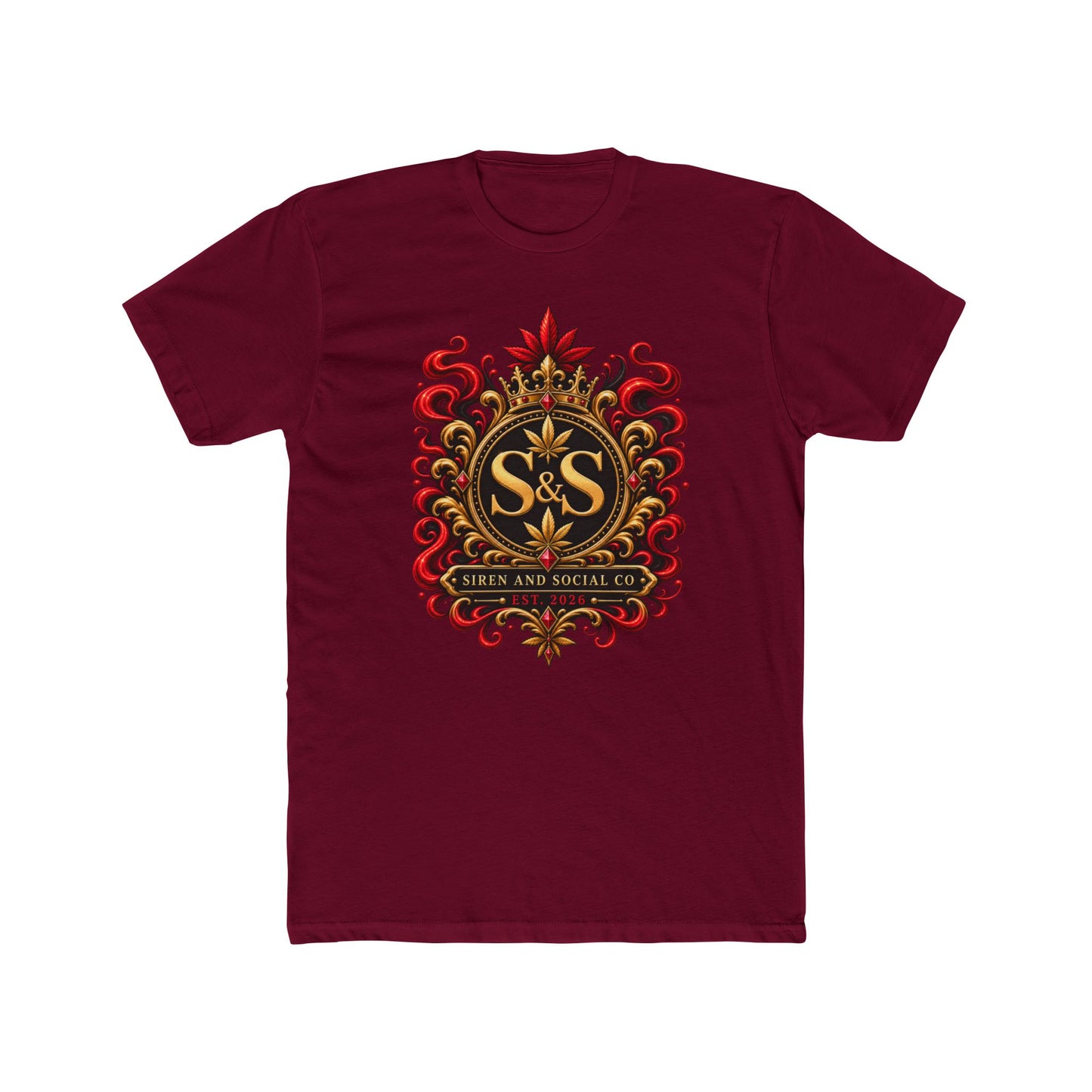 S&S Ornate Crest Tee — Vintage Heraldic Logo T-Shirt