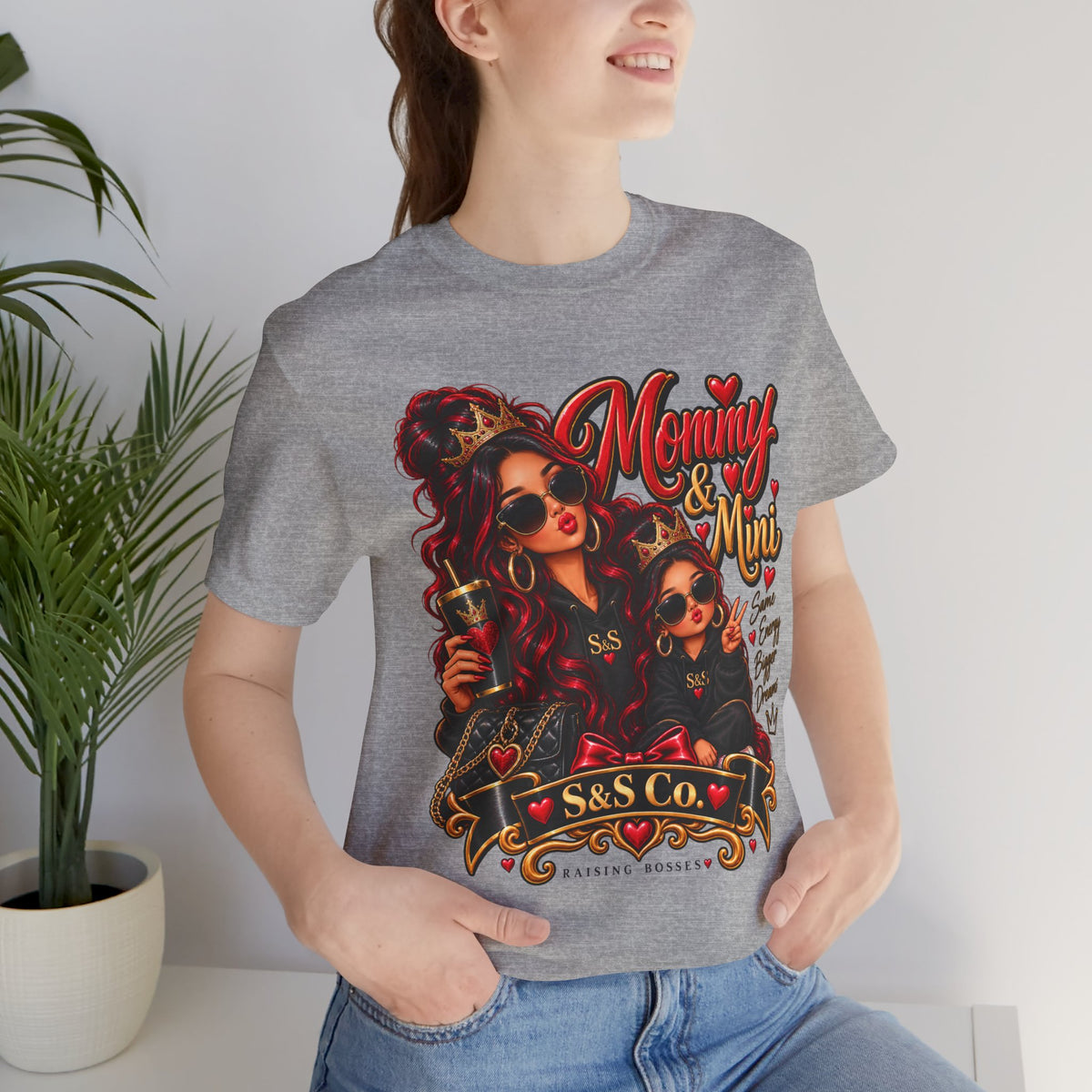 S&SCo Mommy & Mini red Graphic Tee — Matching Mother Daughter Shirt