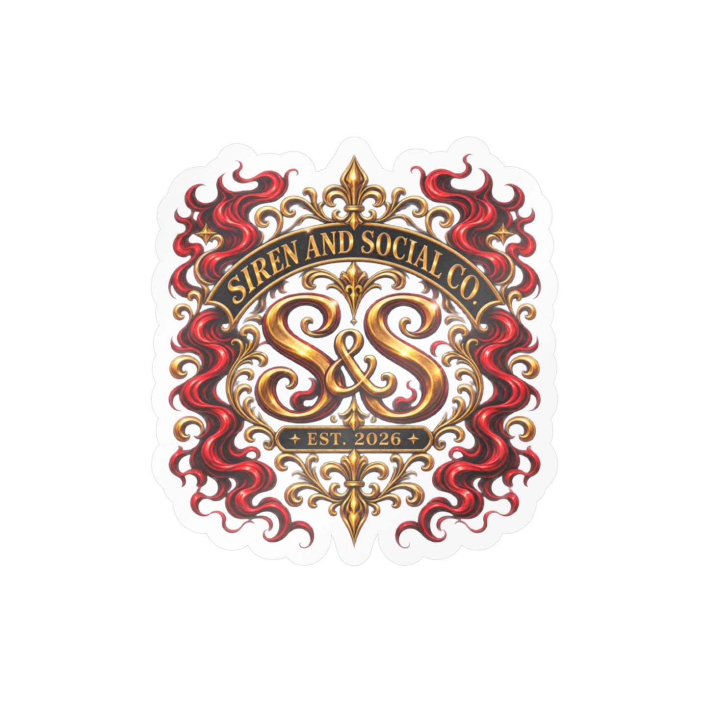 Siren and Social Co Logo Kiss-Cut Vinyl Decals