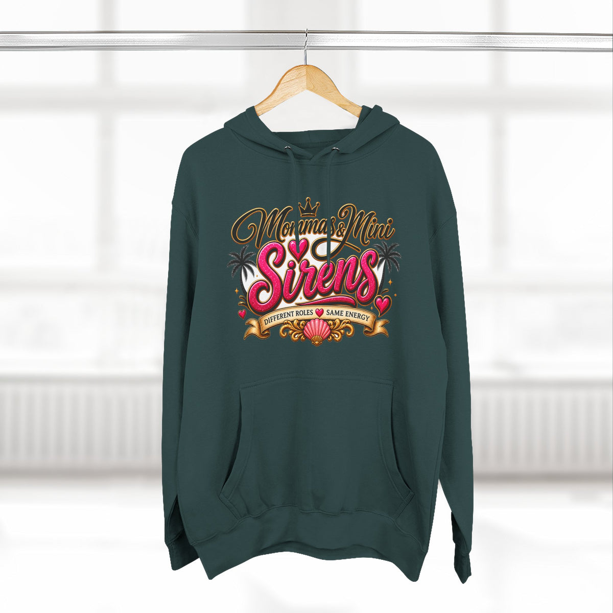 Mom and Mini Sirens Hoodie — Matching Mother-Daughter Graphic Pullover