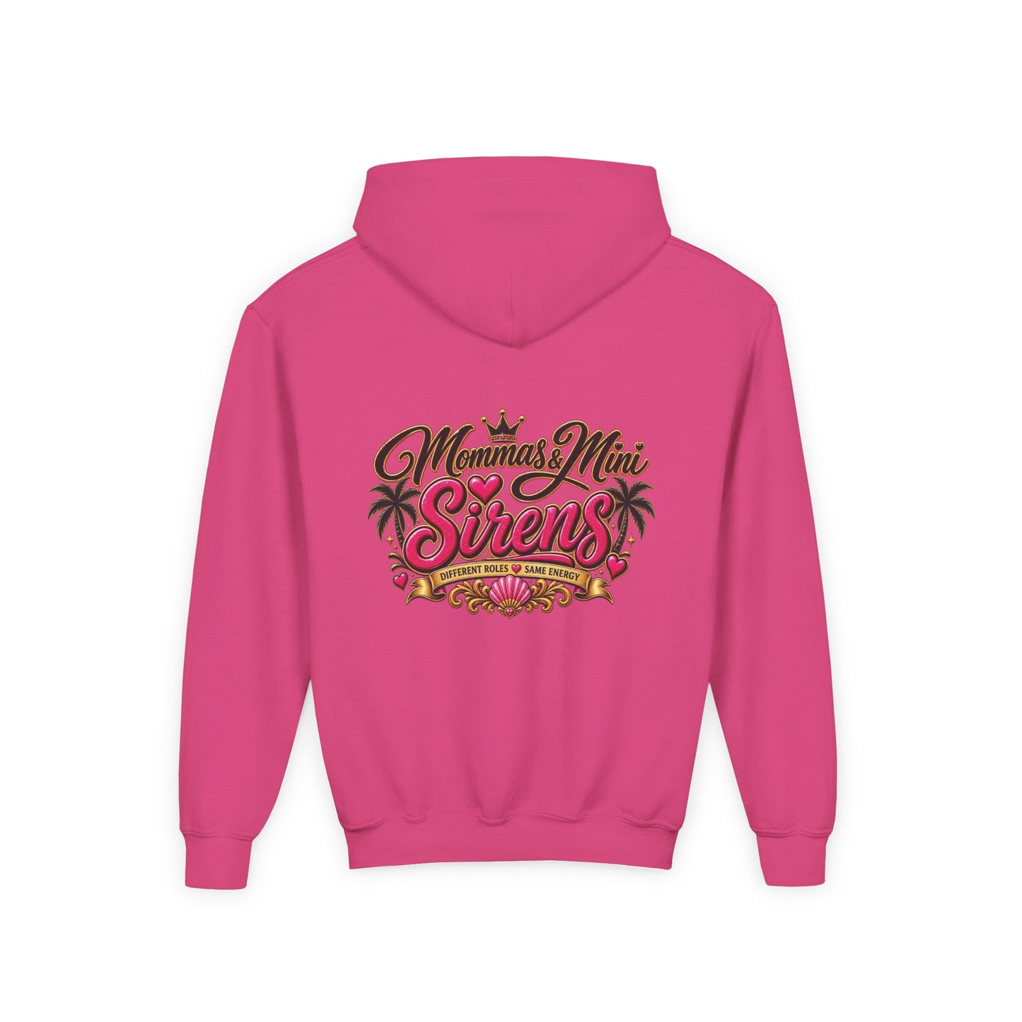 Youth Hoodie — "Mini Siren Energy" Graphic Pullover (Momma’s Mini Sirens)