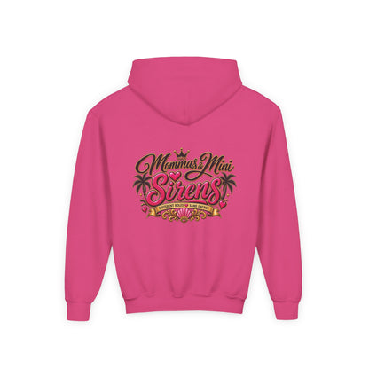 Youth Hoodie — "Mini Siren Energy" Graphic Pullover (Momma’s Mini Sirens)