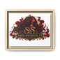 Siren & Social Co. Framed Matte Canvas Art — Red Siren Logo Wall Decor