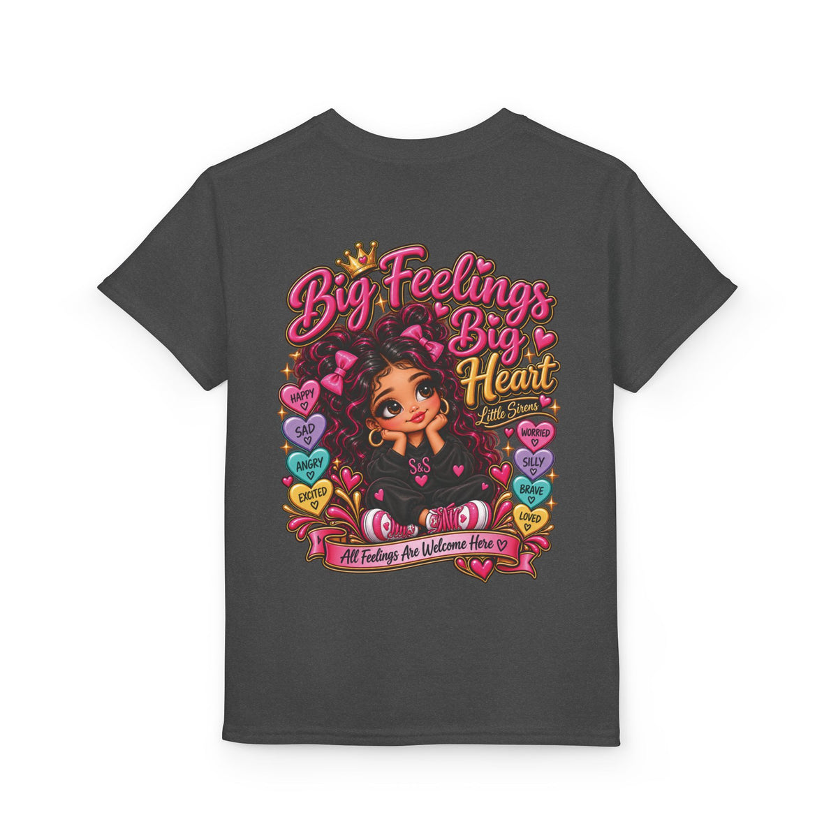 "Big Feelings Big Heart" Little Siren Graphic Tee