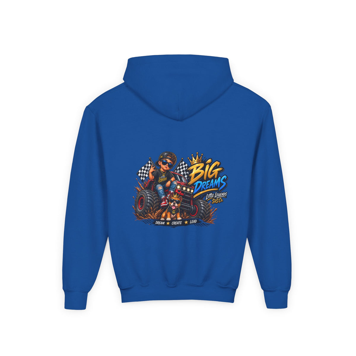 Youth Little Legends Hoodie - "Big Dreams" Monster Truck Pullover