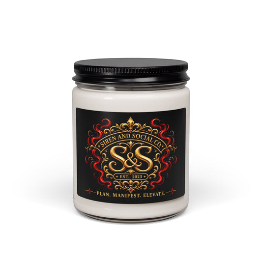 SirenandSocialCo Logo Candle