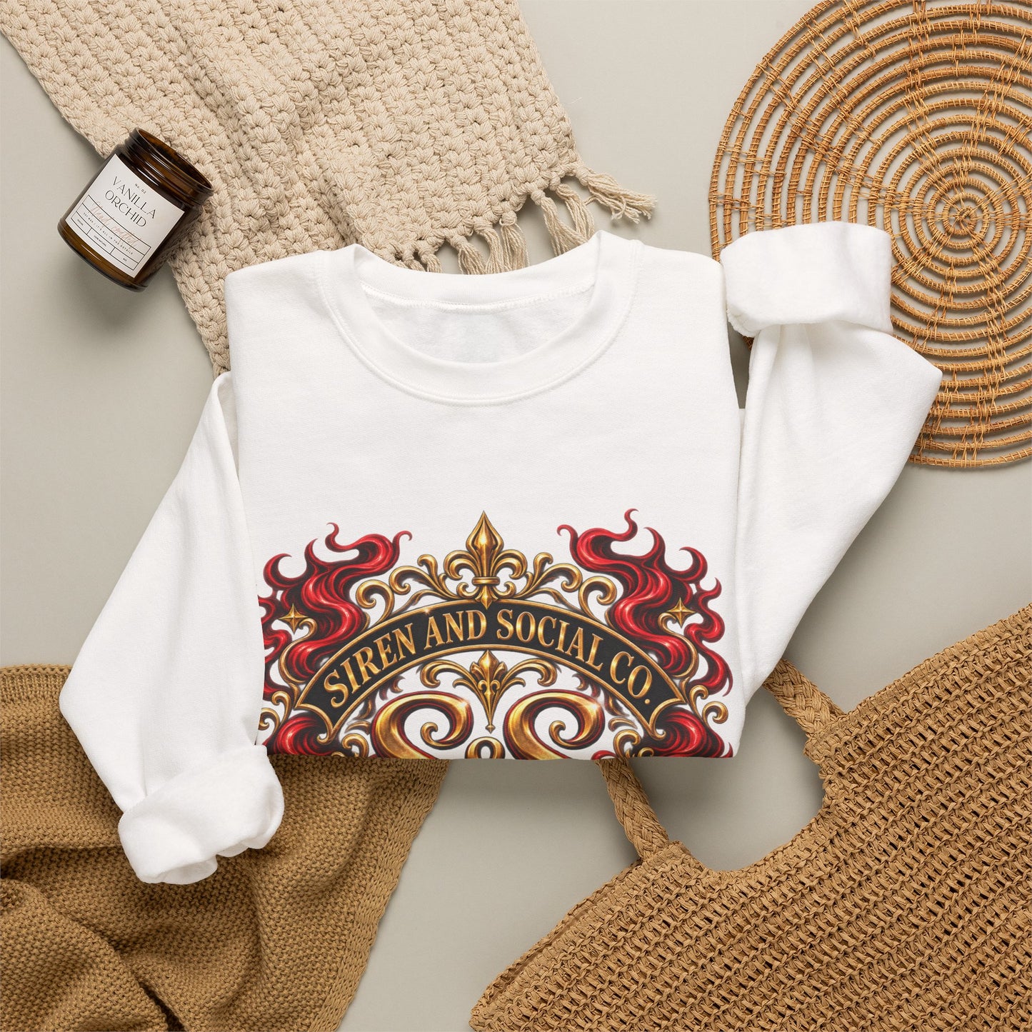 Crewneck Sweatshirt — Siren and Social Co Crest