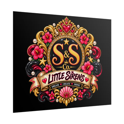 Rolled Poster — Little Sirens Decorative Crest Art Print