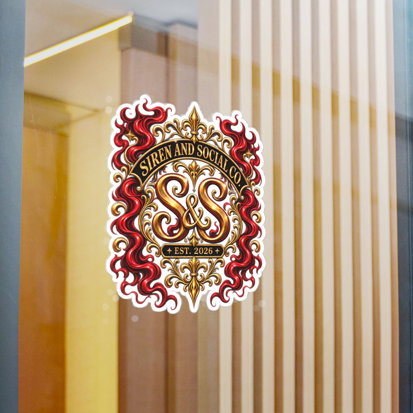 Siren and Social Co Logo Kiss-Cut Vinyl Decals