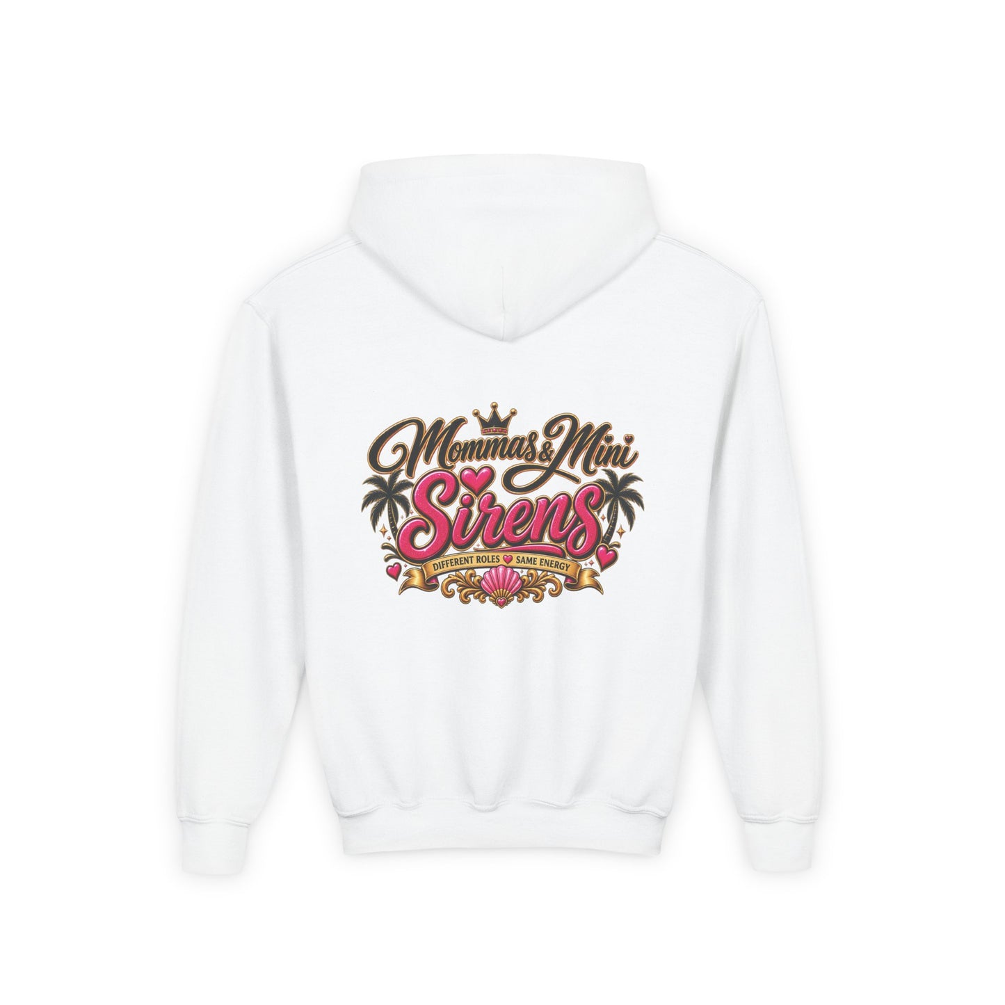 Youth Hoodie — "Mini Siren Energy" Graphic Pullover (Momma’s Mini Sirens)