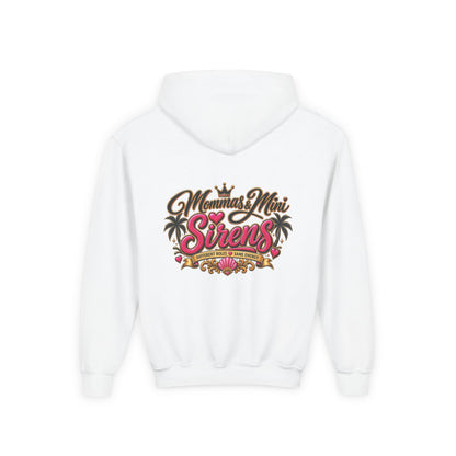 Youth Hoodie — "Mini Siren Energy" Graphic Pullover (Momma’s Mini Sirens)