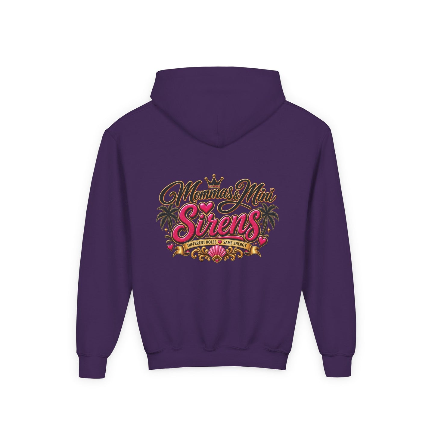 Youth Hoodie — "Mini Siren Energy" Graphic Pullover (Momma’s Mini Sirens)