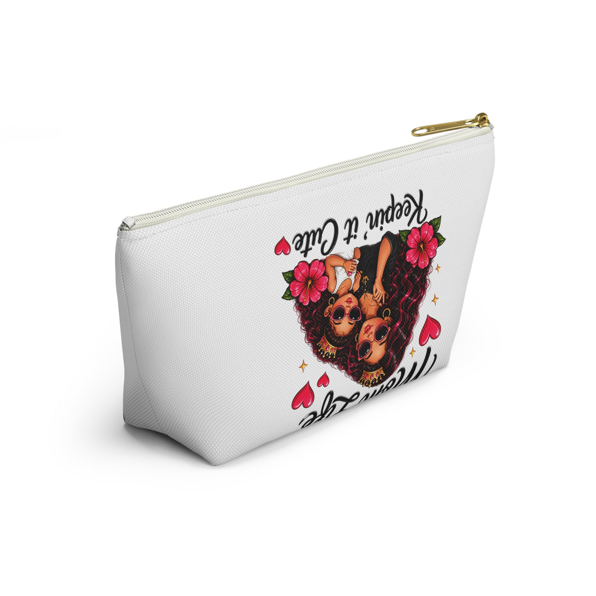 "Mom Life Keepin' It Cute" Cosmetic Bag