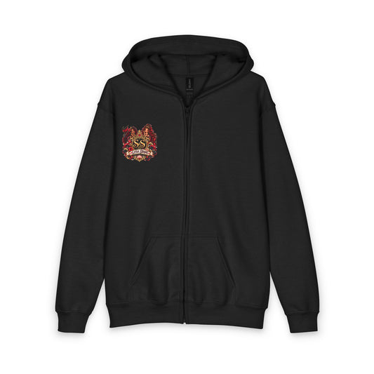 Youth Zipped Hoodie — “Little Siren Energy” Cute Mermaid Graphic