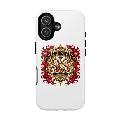 Tough Magnetic Phone Case — 'Siren and Socials' Crest Design
