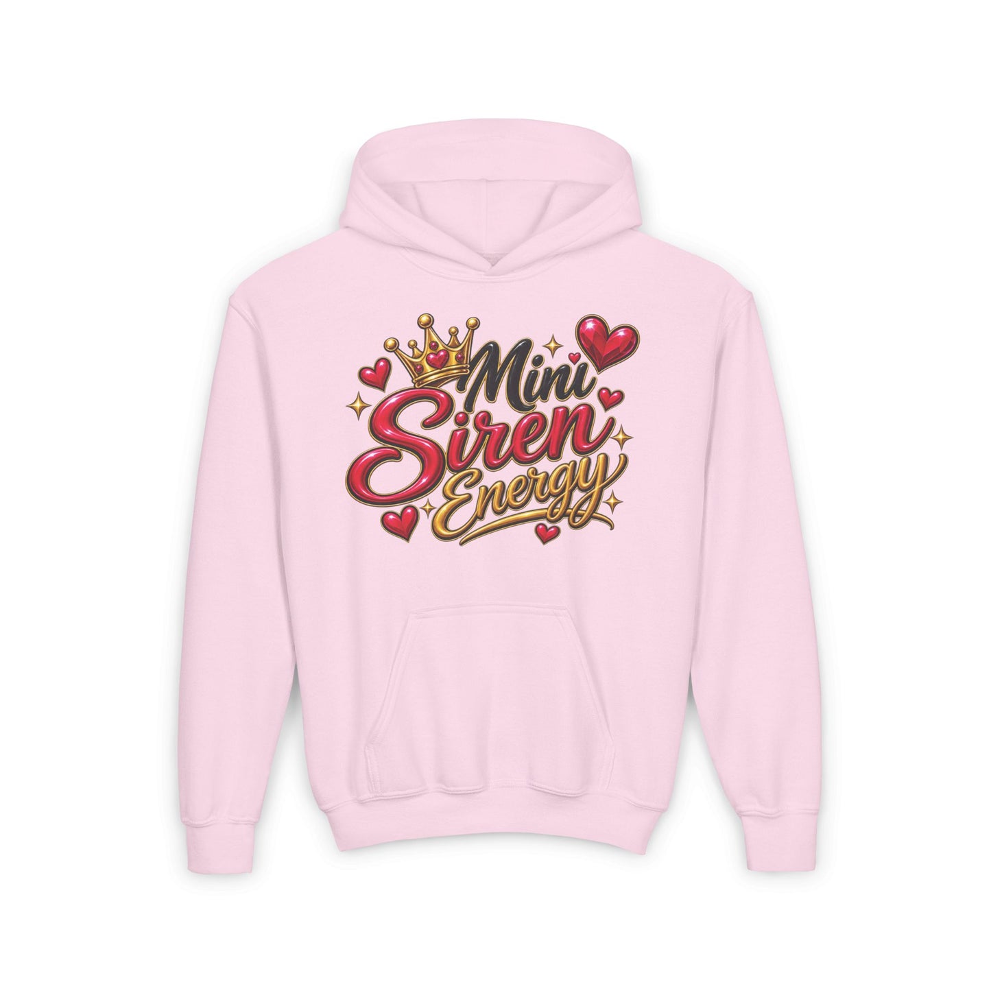 Youth Hoodie — "Mini Siren Energy" Graphic Pullover (Momma’s Mini Sirens)