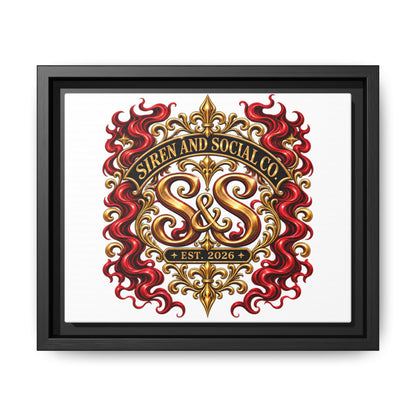 Siren & Social Co. Emblem Matte Canvas (Framed)