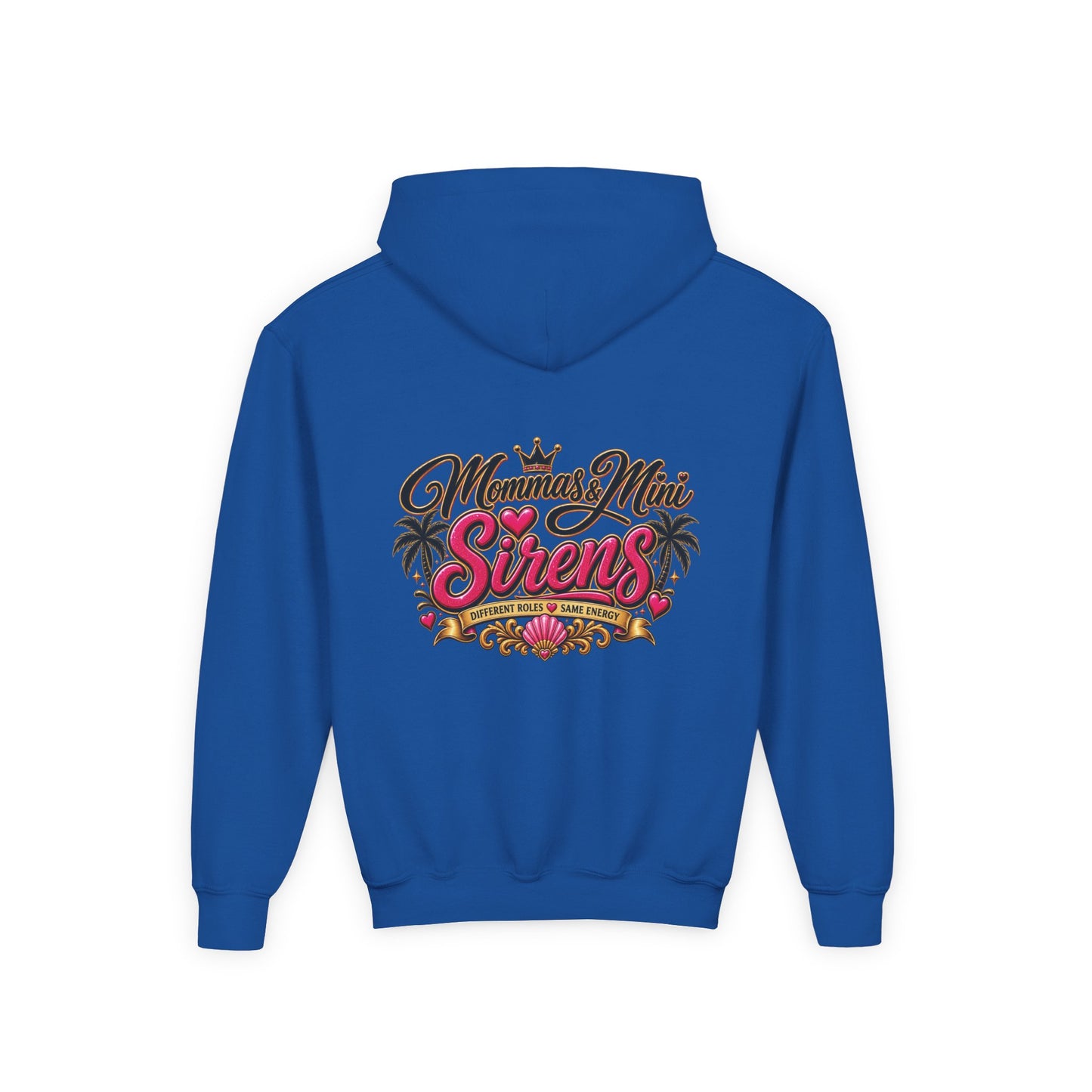 Youth Hoodie — "Mini Siren Energy" Graphic Pullover (Momma’s Mini Sirens)