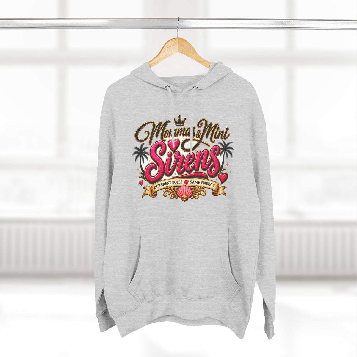 Mom and Mini Sirens Hoodie — Matching Mother-Daughter Graphic Pullover