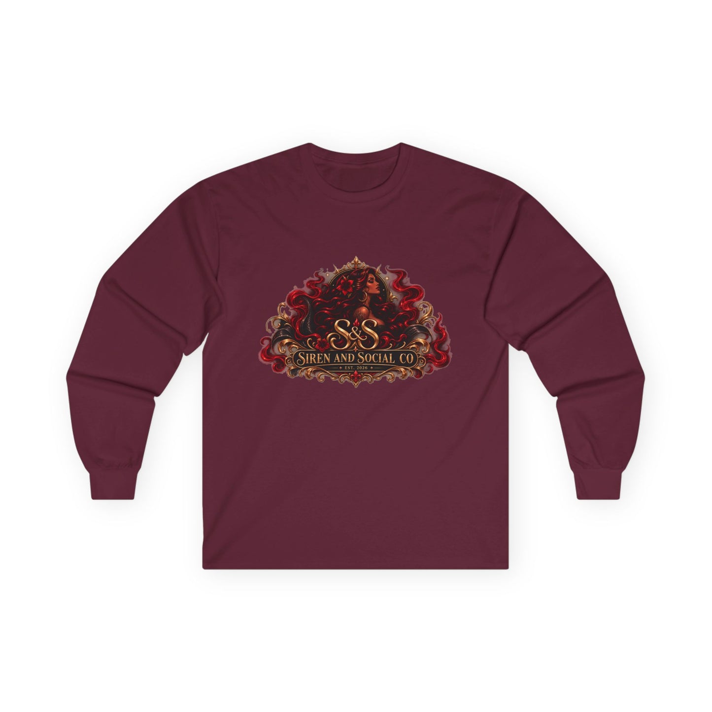 Long Sleeve Tee — 'She Is Not Silent' Afro Hair Graphic