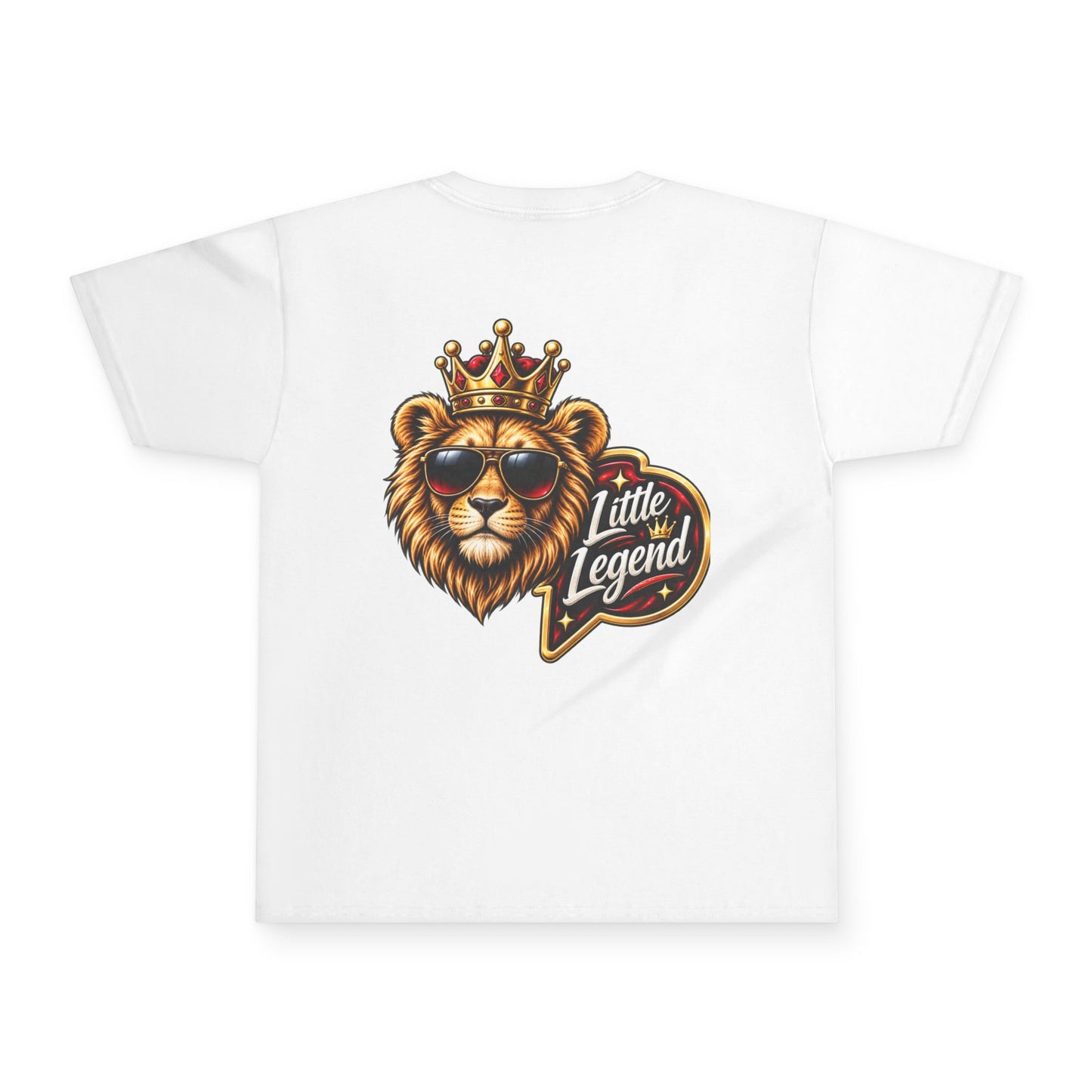 Kids 'Little Legend' Lion Tee – Crowned King Graphic Youth Shirt