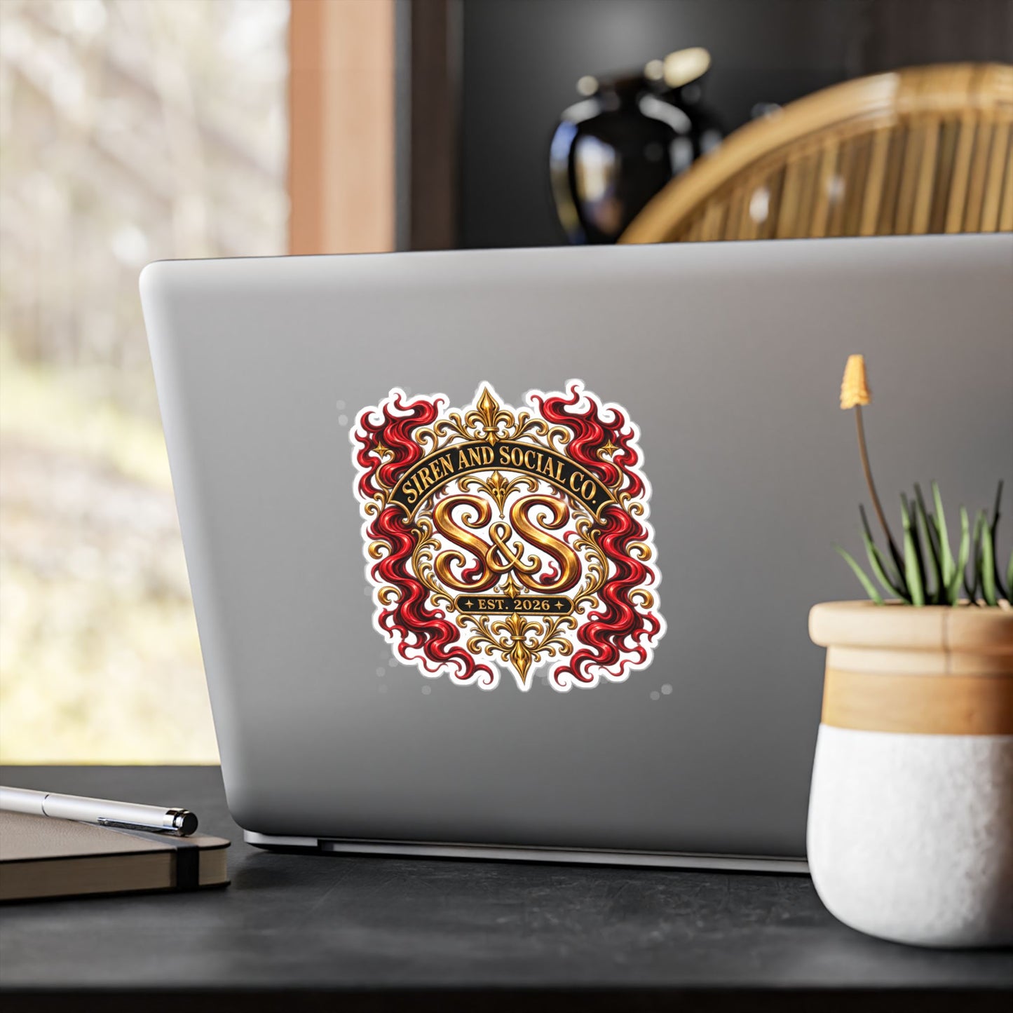 Siren and Social Co Logo Kiss-Cut Vinyl Decals