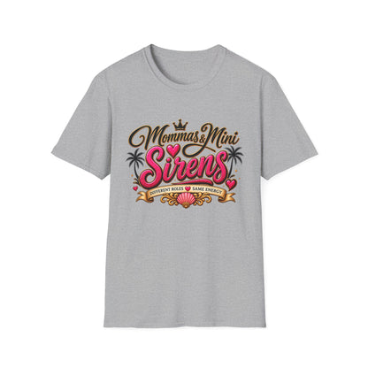 Mommas & Mini Sirens T-Shirt — Matching Mommy Daughter Beach Tee