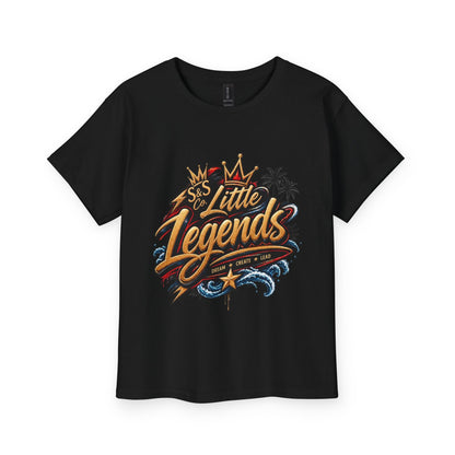 Little Legends Youth Tee — Retro Surf Crown Graphic Kids T-Shirt