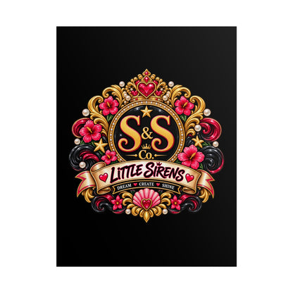 Rolled Poster — Little Sirens Decorative Crest Art Print