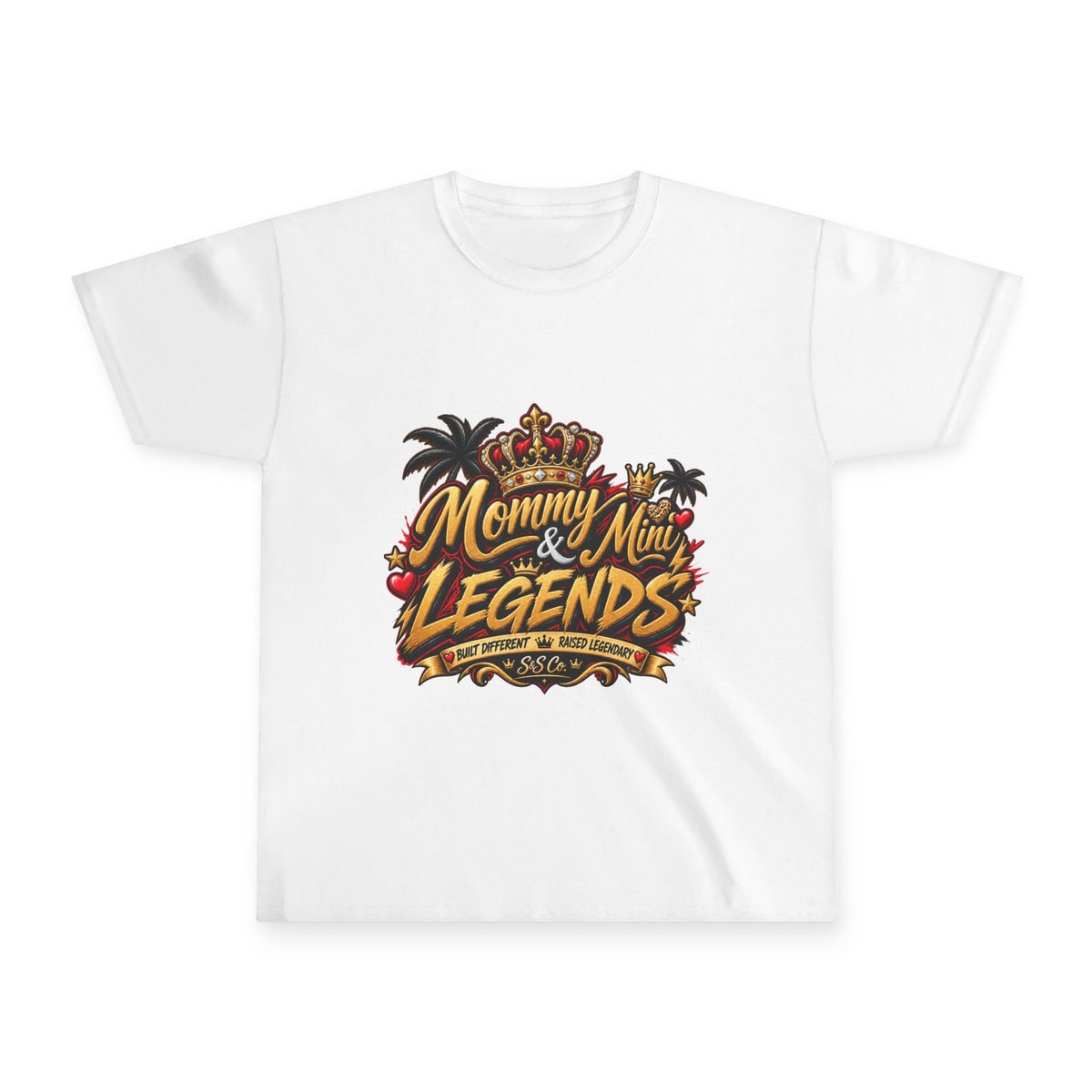 Youth Tee — “Mommas & Little Legends” Lion Crest Kids T‑Shirt