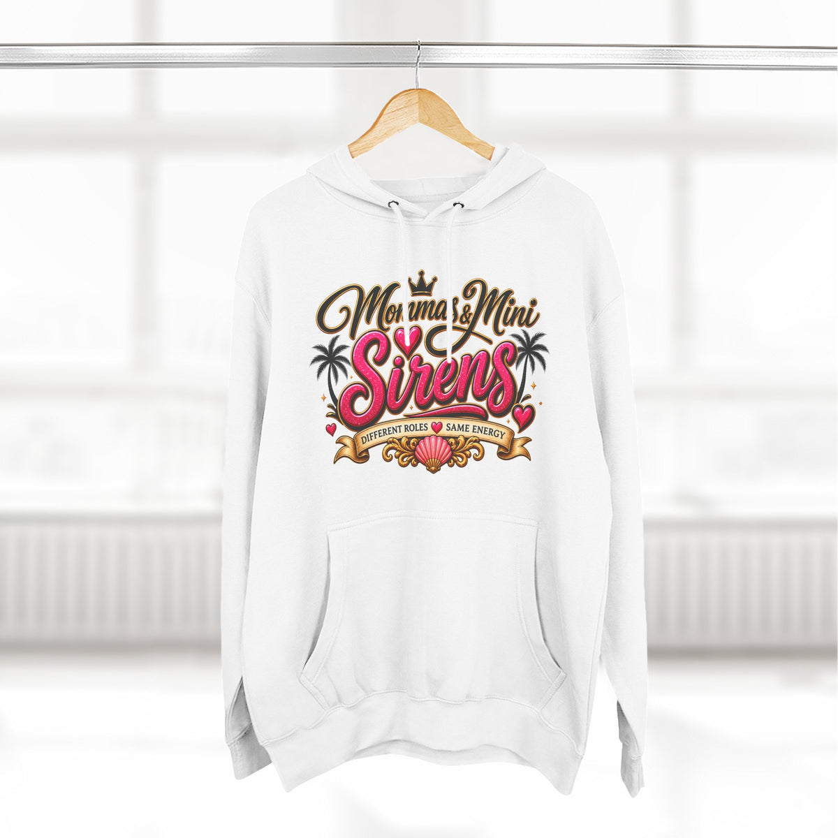 Mom and Mini Sirens Hoodie — Matching Mother-Daughter Graphic Pullover