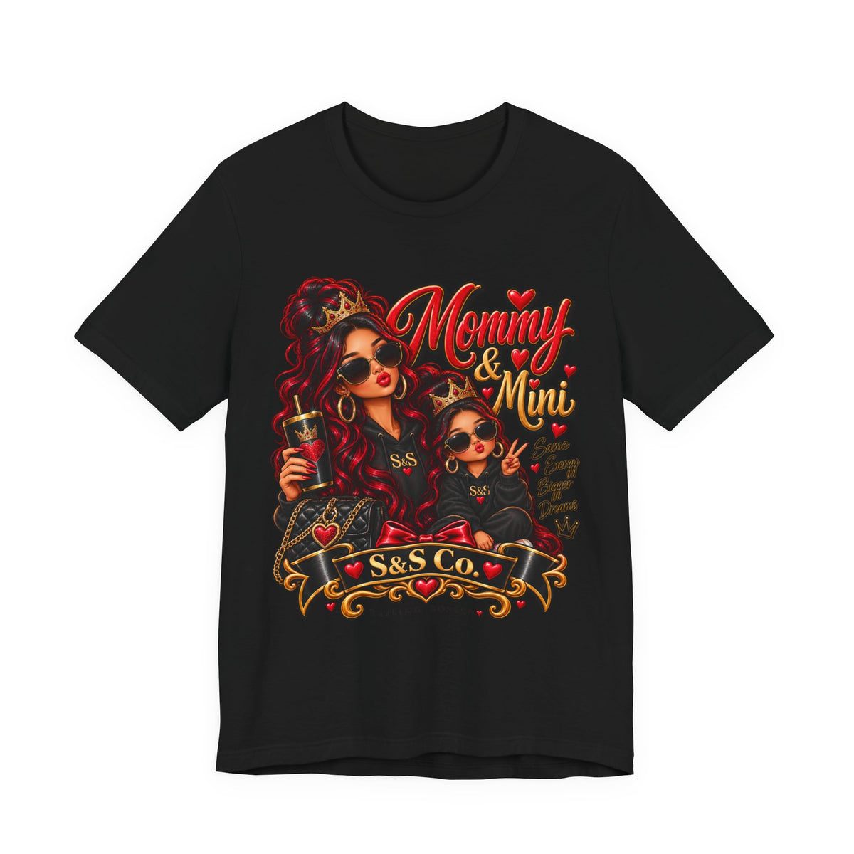 S&SCo Mommy & Mini red Graphic Tee — Matching Mother Daughter Shirt