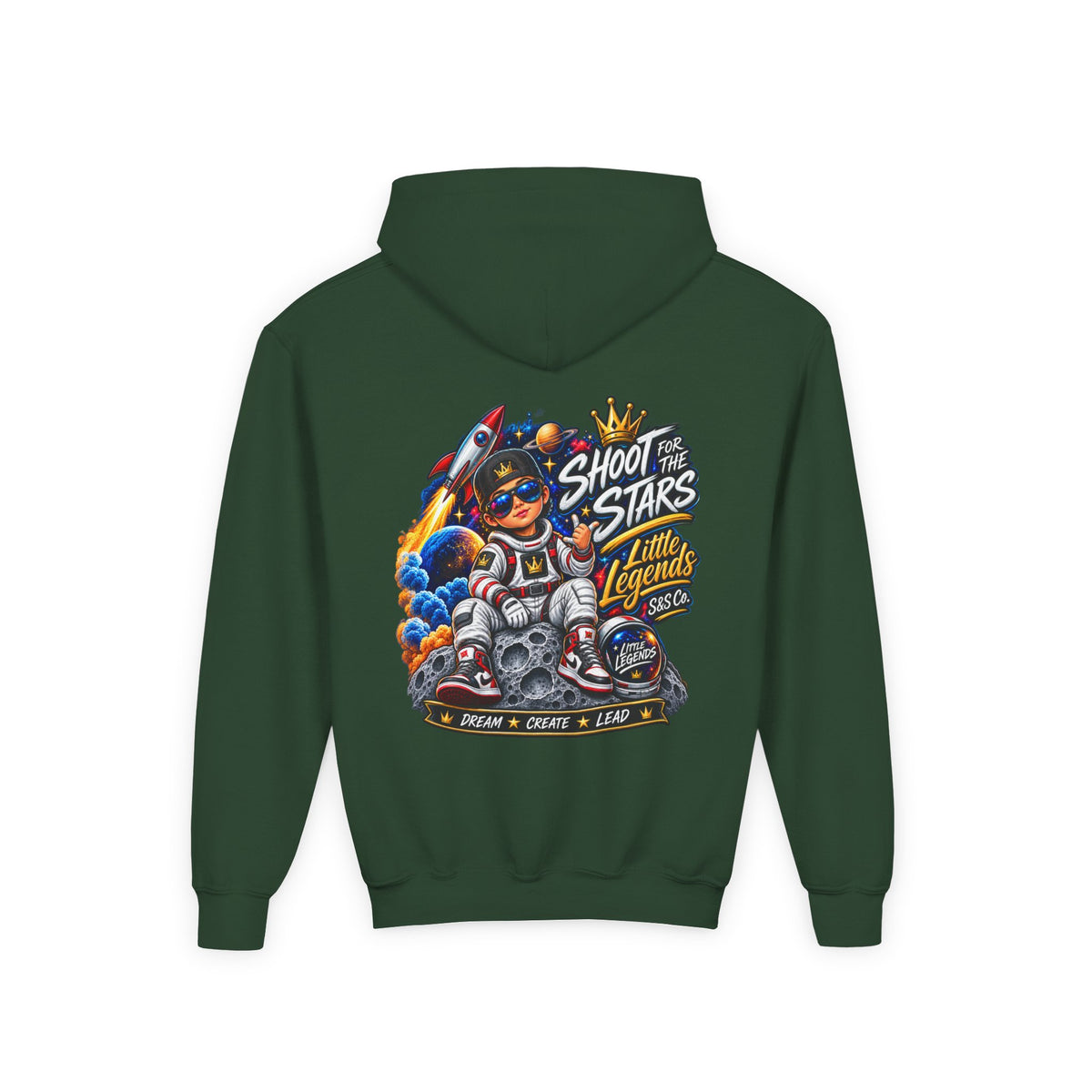 'Shoot for the Stars' Little Legends Graphic Hooded Sweatshirt