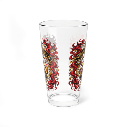 Our Brand logo now on a Mixing glass.