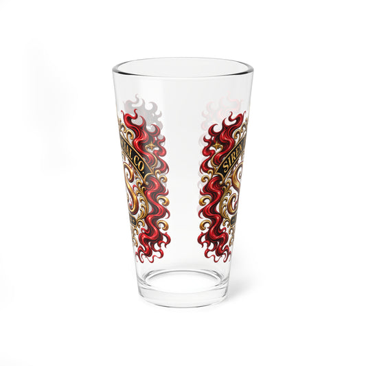 Our Brand logo now on a Mixing glass.