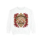Siren & Social Co. Crewneck Sweatshirt — Vintage Gold & Red Crest
