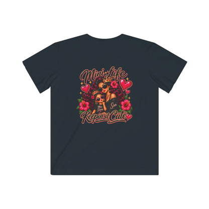 Kids Tee — "Mini Life, Keepin' Cute" Graphic Shirt