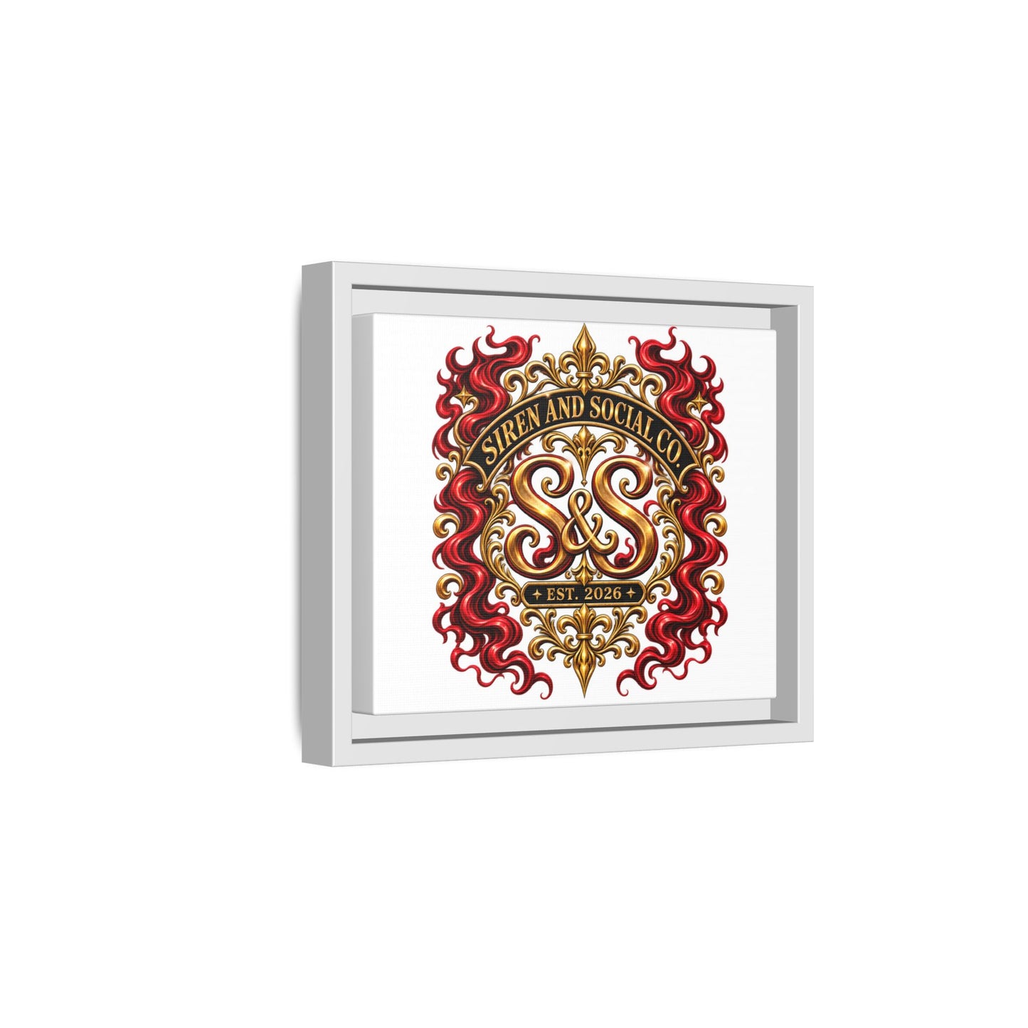 Siren & Social Co. Emblem Matte Canvas (Framed)