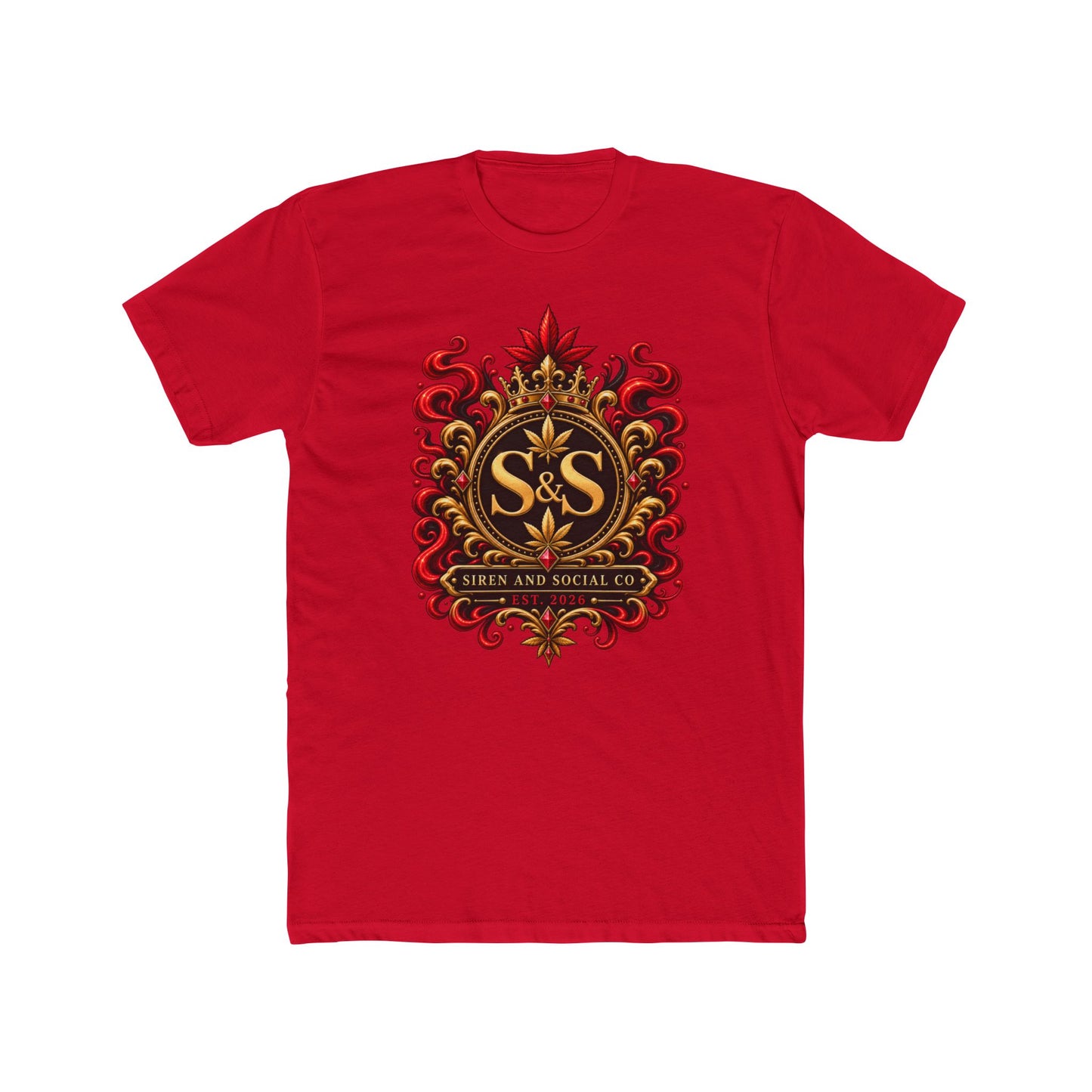 S&S Ornate Crest Tee — Vintage Heraldic Logo T-Shirt